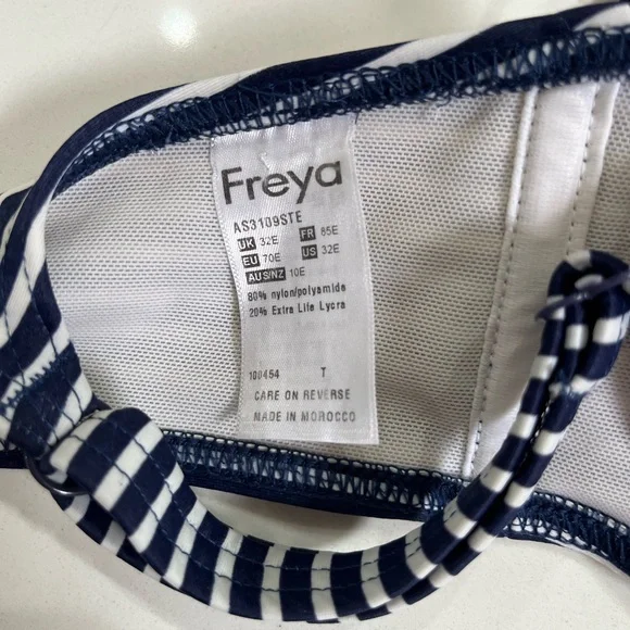 Freya Navy and White Striped Bikini Set - Picture 4 of 8